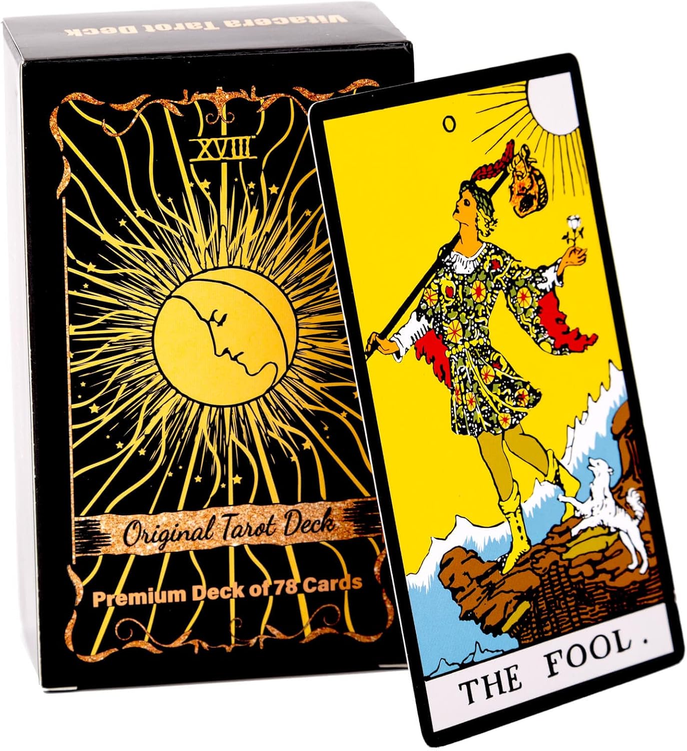 Vitacera Original Tarot Cards Deck with Guidebook & Linen Tarot Bag - Smith Classic Artwork, Traditional Standard Tarot Decks, Durable Tarot Cards Set for Beginners to Advanced - Image 3