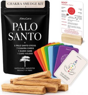 Palo Santo Smudge Kit with 7 Chakra...