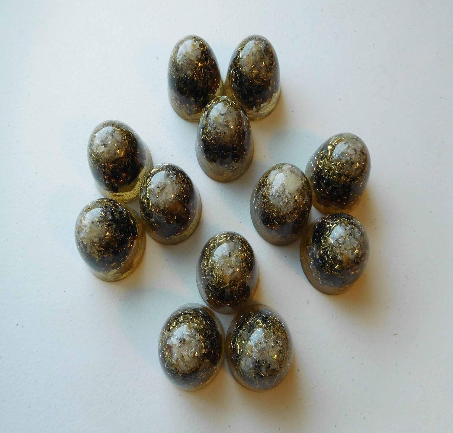 Prosperity 24K Gold Power Dome Tower Buster Crystal Orgone Generator Energy Accumulator 7.83/432/528Hz OM Chant Advance Harmonics Many Beautiful Ingredients! - Image 7