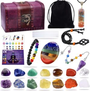 22Pcs Healing Crystals Set, Chakra ...