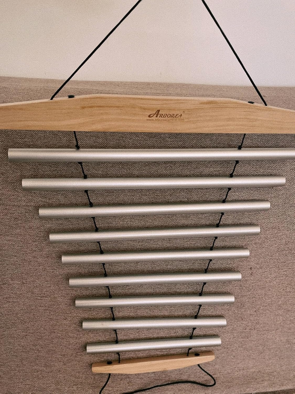 Handy Chime with Mallet for Relaxing Sound Bath Meditation Yoga Class Energy Refresh 9 Tone Swing Chime Sound Healing Instrument - Image 6