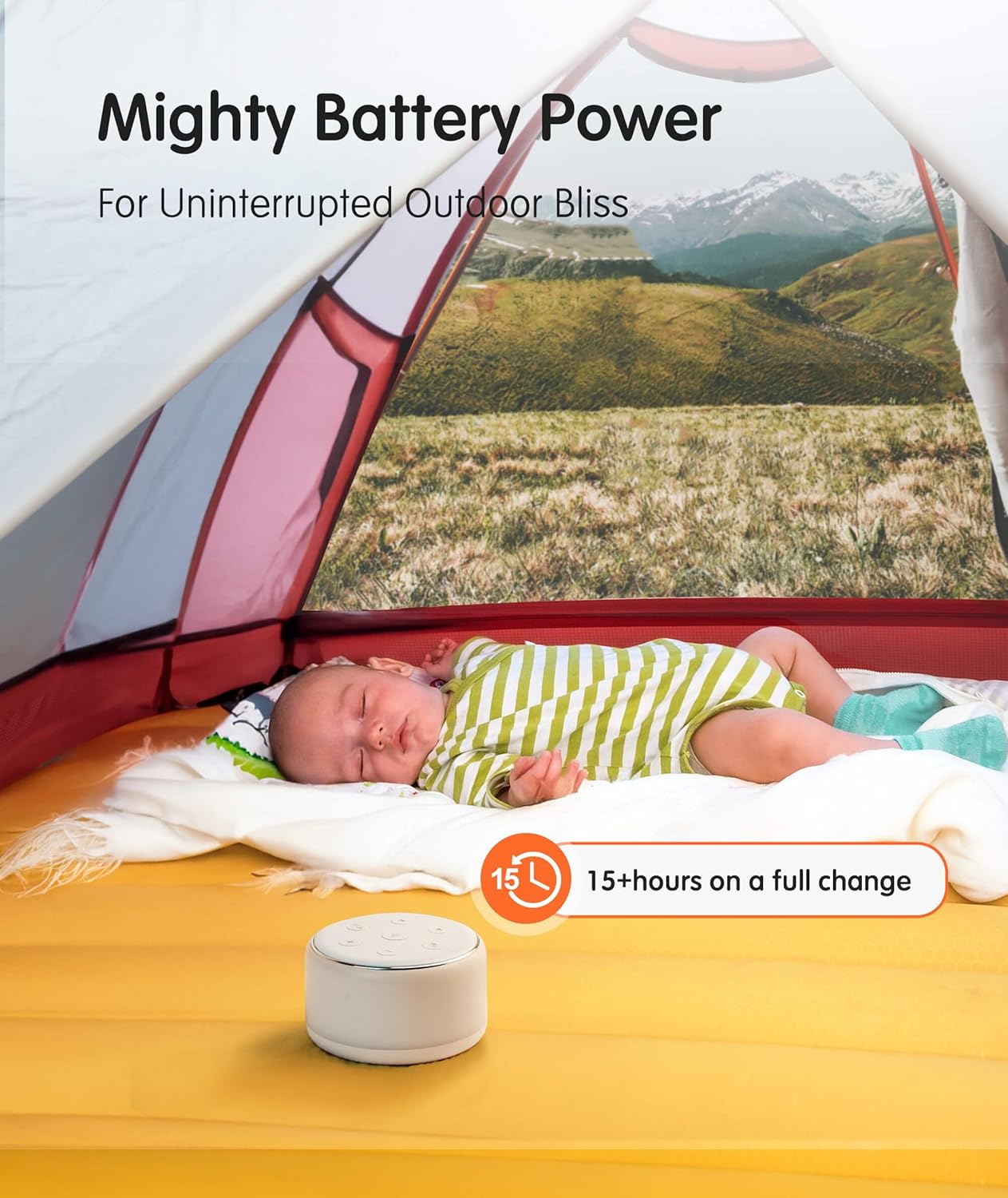 FamiSym White Noise Sound Machine Baby for Sleeping with Night Light – 34 Soothing Sounds, Rechargeable White Noise Machine for Kids Adults, Portable Lullaby Sleep Machine Baby Soother Home Travel - Image 5