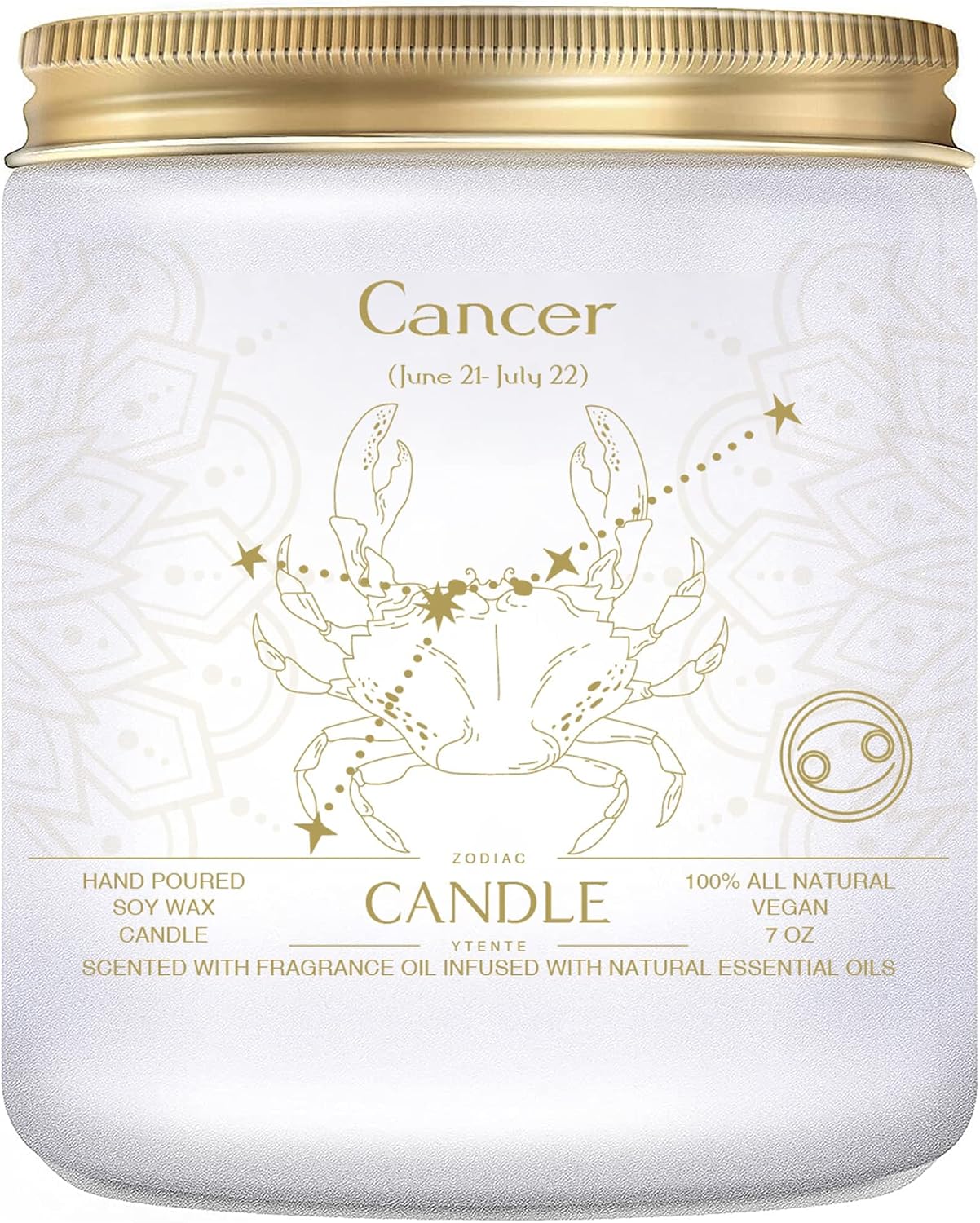 Cancer Candles - Zodiac Sign June-July Birthday Gifts - Scented Crystal Candles - Image 7
