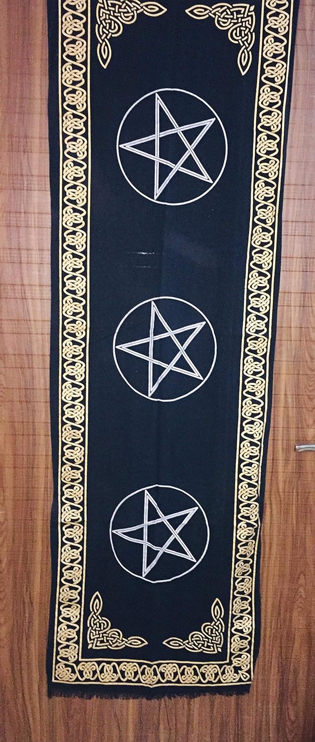 Indian Consigners Altar Cloth Three Pentagram - Image 7