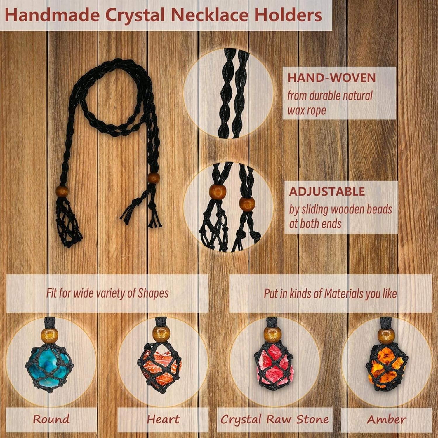 7 PCS Chakra Crystals Natural Stone Necklaces Set Meditation Energy | Chakra necklace , Natural Crystal, Positive Energy, natural crystal necklace - Image 3