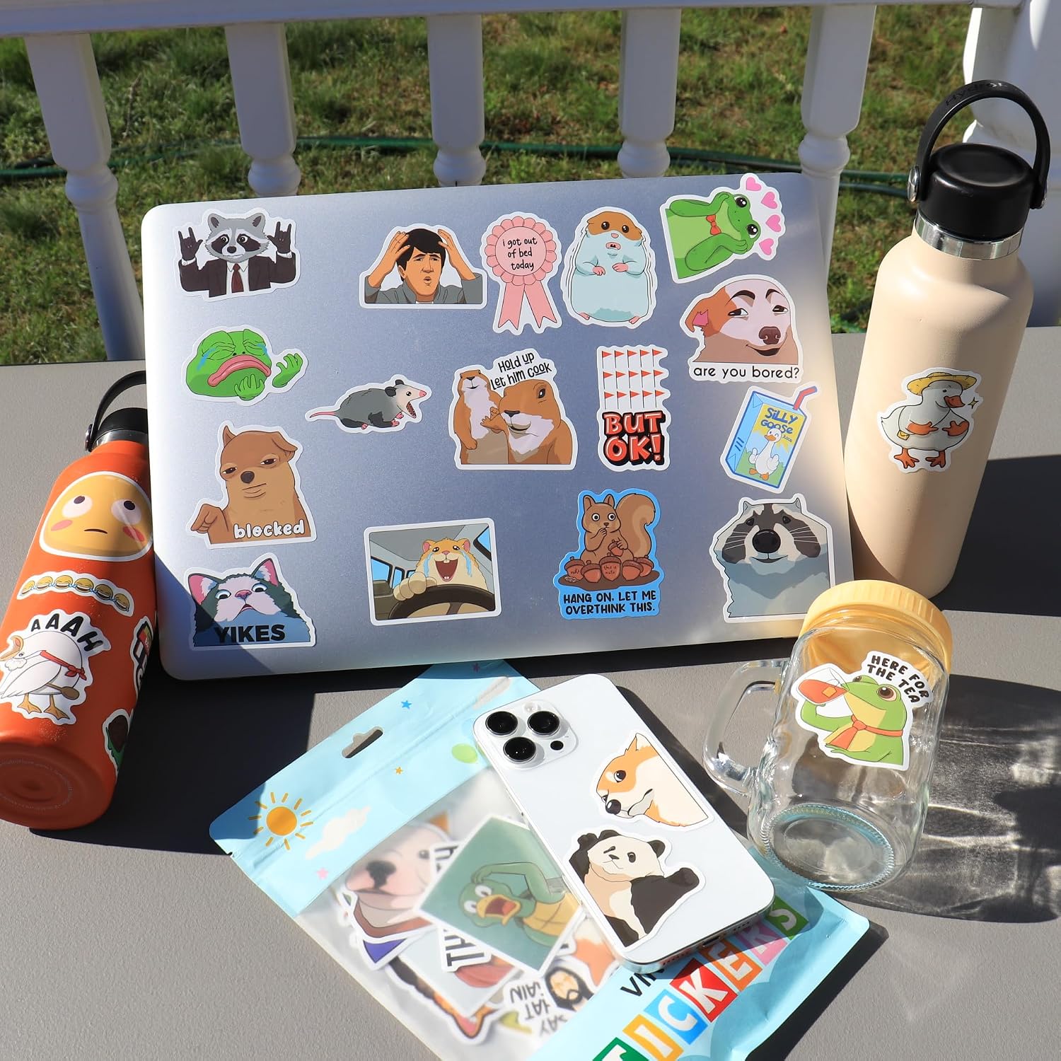 306pcs Funny Meme Vinyl Stickers Pack, Large Bulk Sticker for Laptop, Phone, Water Bottles, Computer Cars... Vine Sticker Decal DIY Décor for Bumper Accesory - Image 8