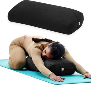 Gaiam Yoga Bolster Pillow, Soft Med...