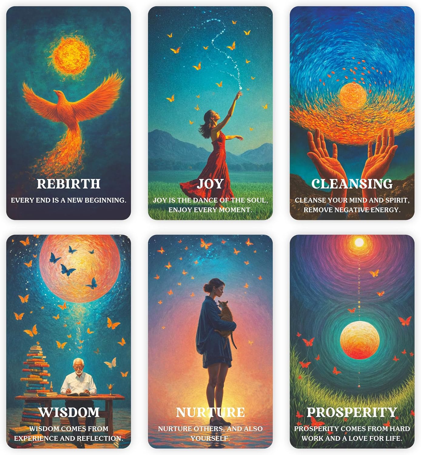 GZXINKE Cosmic Oracle Cards, Universe Message Oracle Cards for Beginners, Inner Strength, Spiritual Guidance Oracle Deck, Universal Wisdom for Daily Use, Readings, and Meditation - Image 3