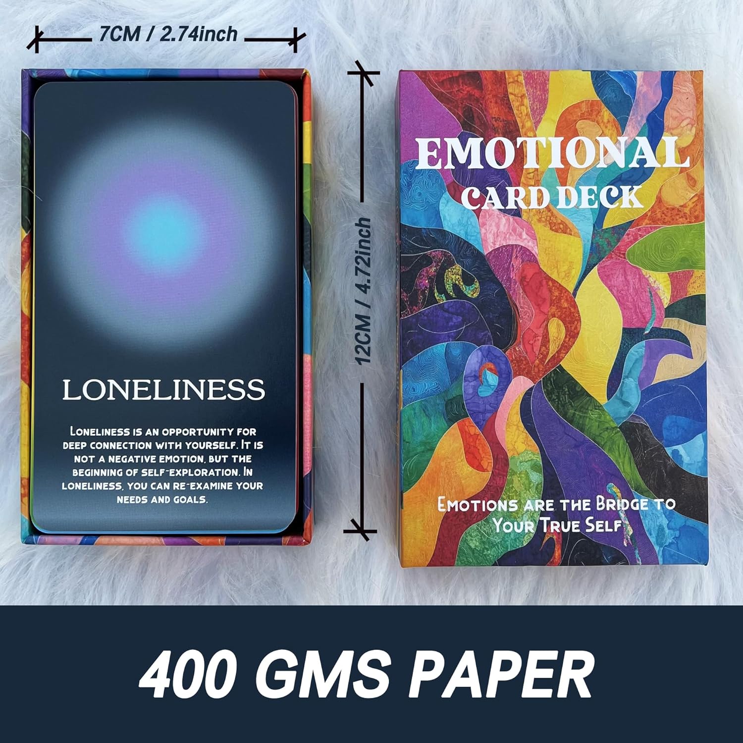 DPEHAKMK Emotional Healing Oracle Deck, 56 Oracle Cards for Beginners, Mindfulness, and Spiritual Growth, Affirmation and Reflection Deck - Image 5