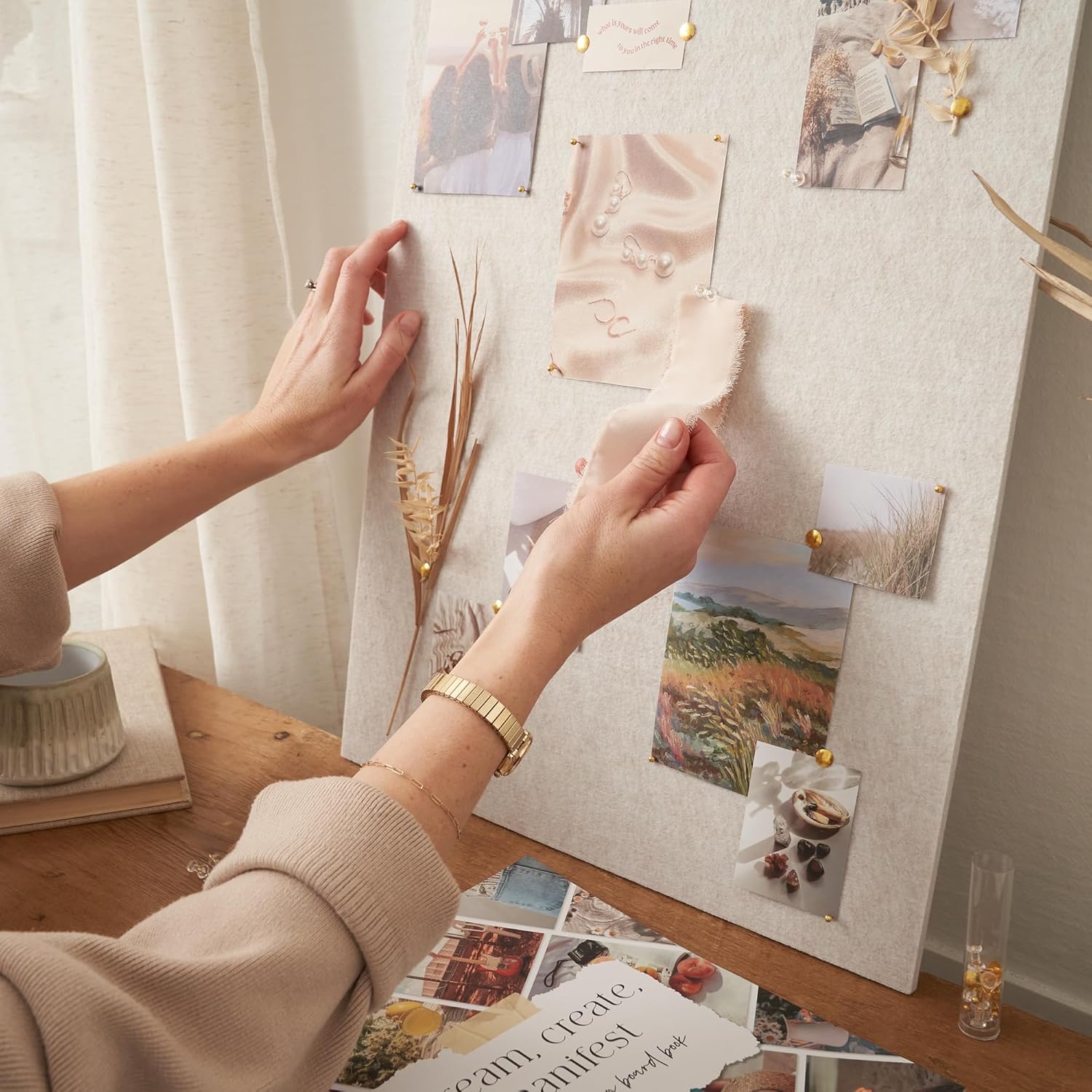 Inspirational Vision Board Kit – Complete Set with Vision Board Book & Felt Board, Motivational Pictures & Quotes to Map Your Goals & Dreams - The Perfect Supplies to Visualize Goal Setting & Success - Image 9