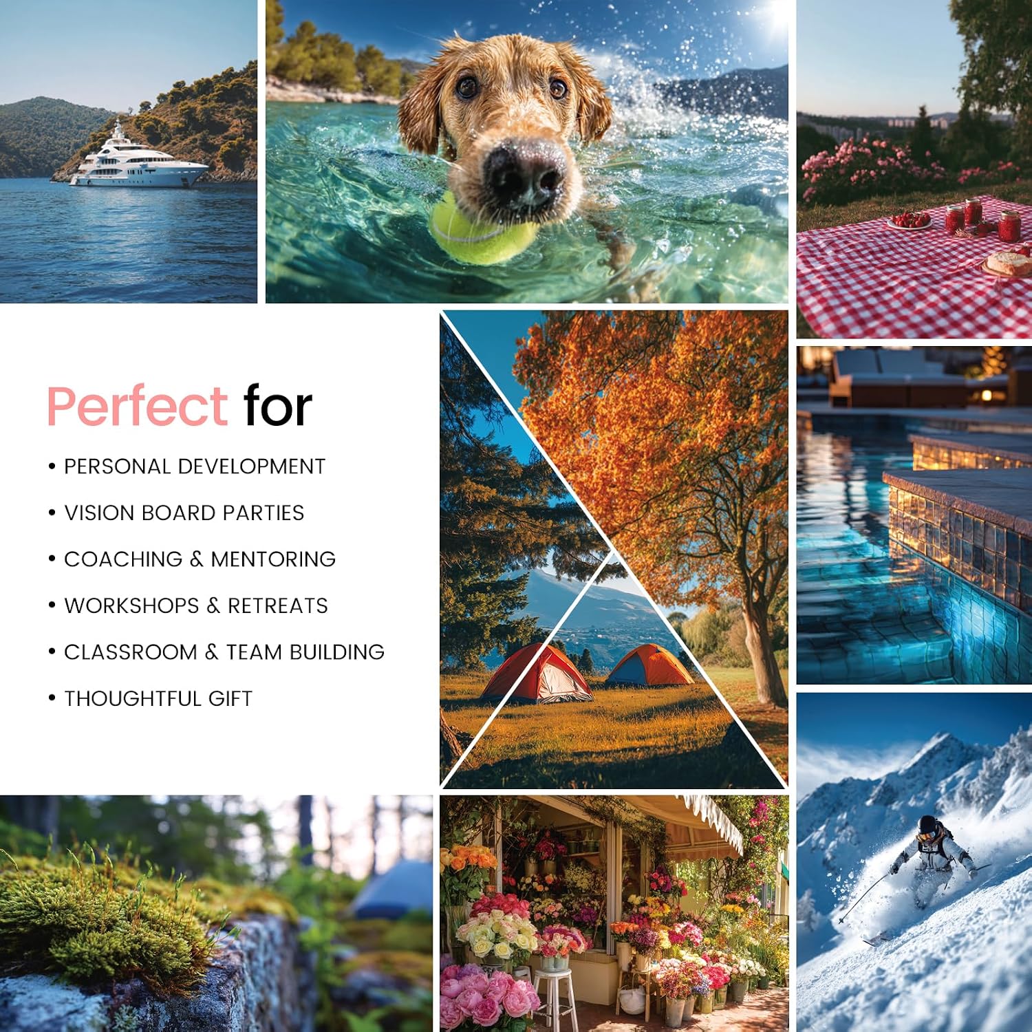 Sawnfay Vision Board Book - 2026 Vision Board Sticker Book, with Motivational Images & Quotes, Vision Board Kit & Supplies for Women - Image 4