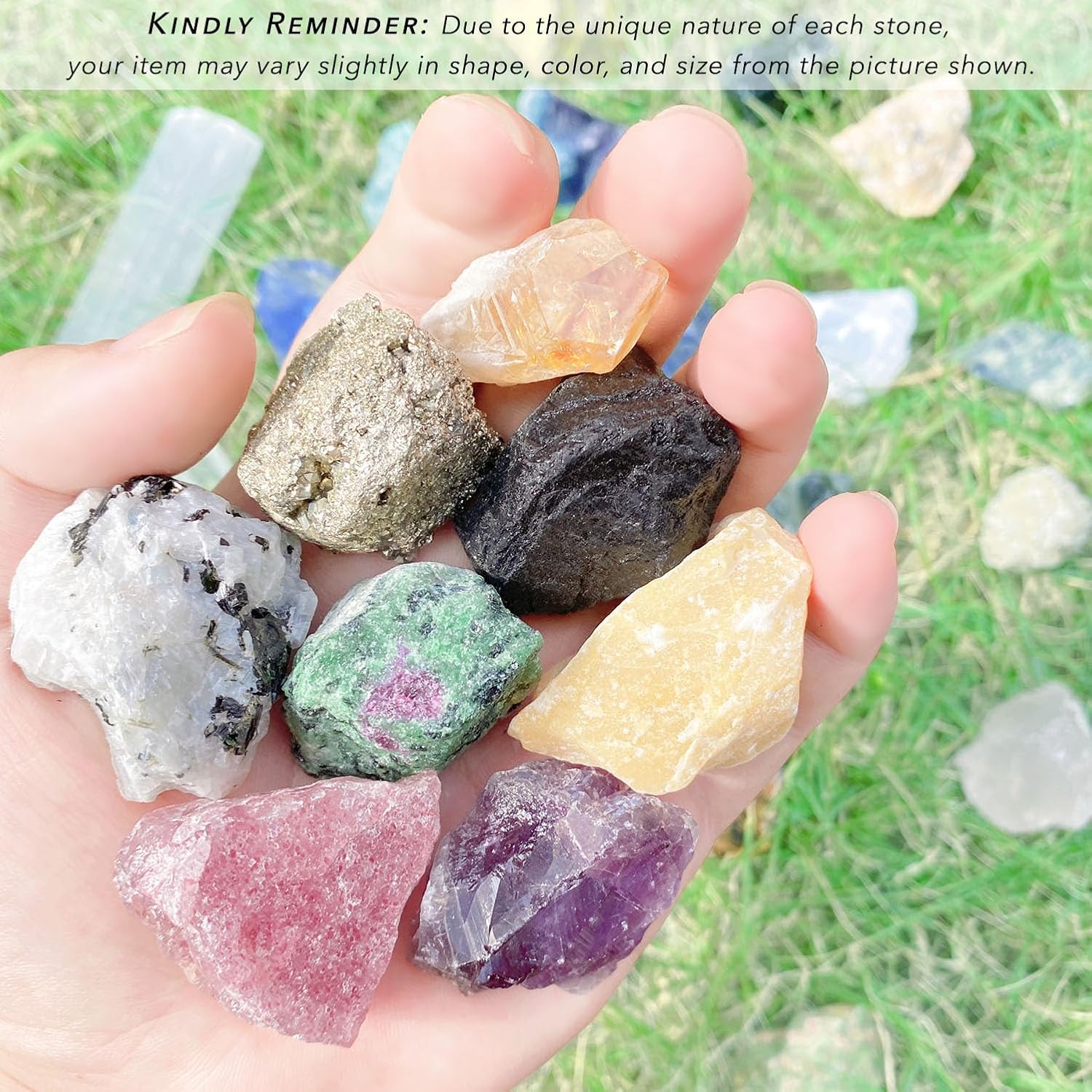 32 Natural Crystals and Healing Stones with Guide, Real Raw Crystals Set for Crystal Healing, Chakra, Meditation, Home Decor, Bulk Rough Stone Collection - Image 4