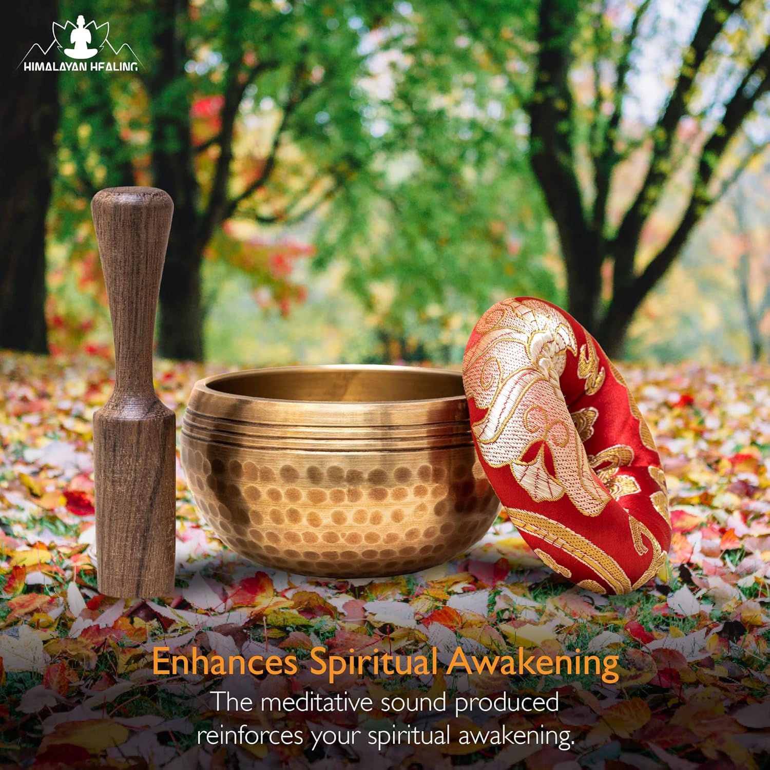 HIMALAYAN HEALING® Tibetan Singing Bowls Set~ Meditation Sound Bowl hand Hammered in Nepal For Yoga, Meditation, Mindfulness, Healing & Chakra balancing~ - Image 7