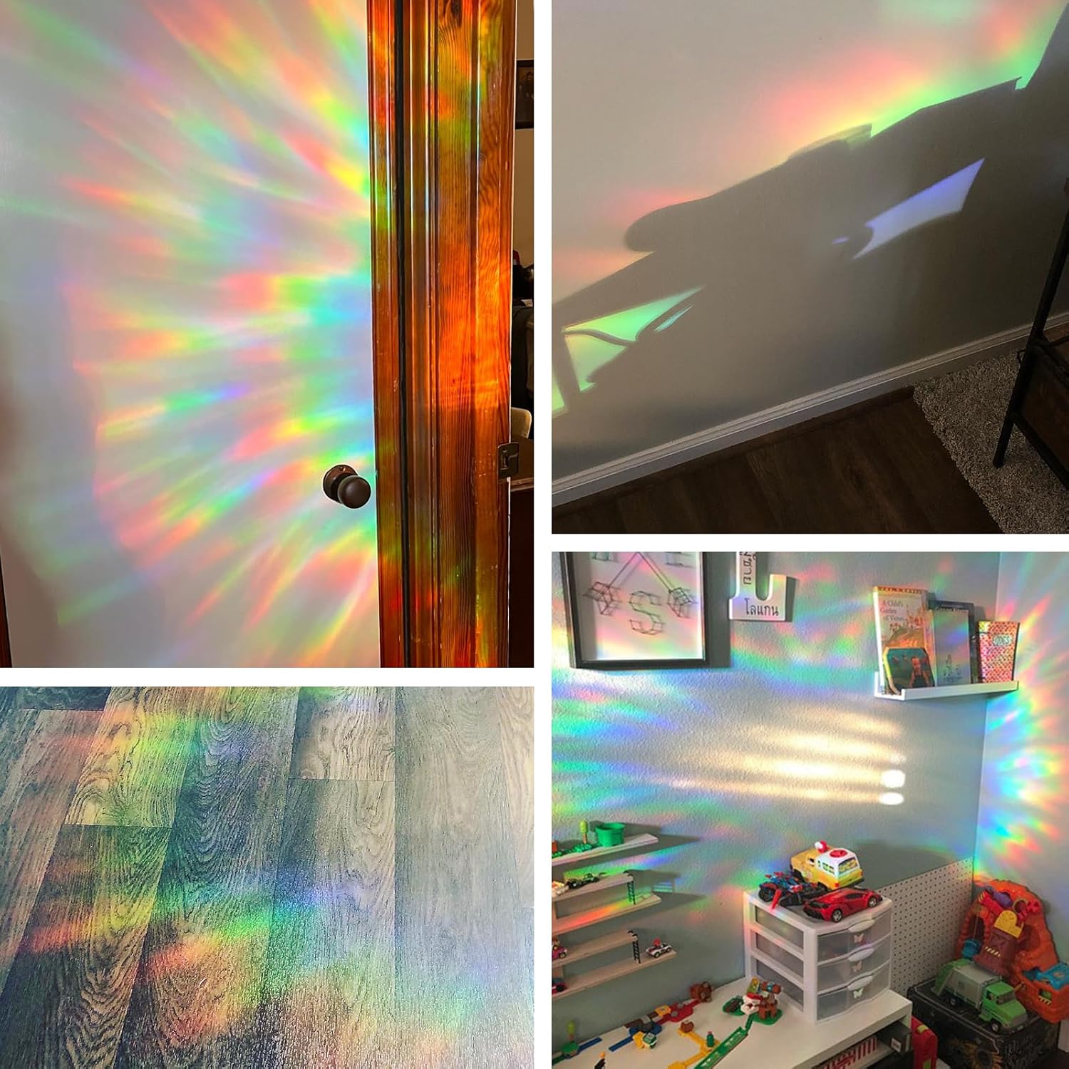 Window Decals for Birds Strikes, DELLAN 35 Anti-Collision Bird Deflectors, Suncatcher Stickers Rainbow Window Clings for Glass Windows - Image 3