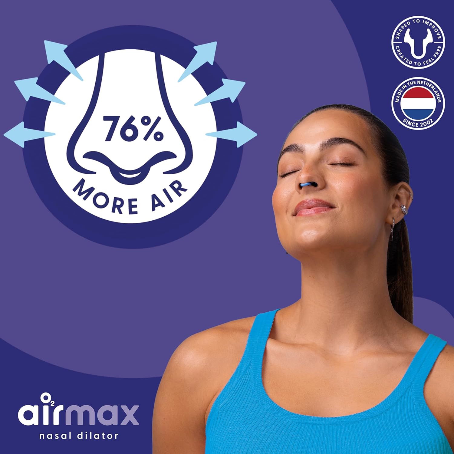 AIRMAX Nasal dilators for Sleeping - 76% More Airflow - Anti Snore Device - Breathe Freely Through the Nose - Sinus Relief, Sleep aid and snoring Solution - 2X Small Blue - 6 Month Relief - Image 2