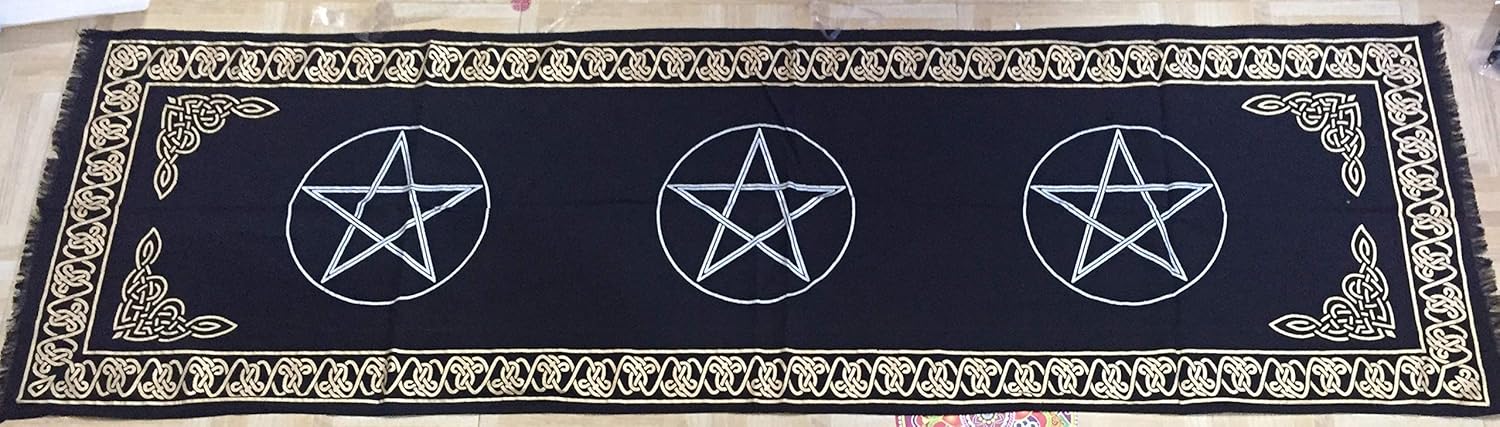 Indian Consigners Altar Cloth Three Pentagram - Image 5