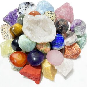 15 Pcs Mystery Crystals and Healing...