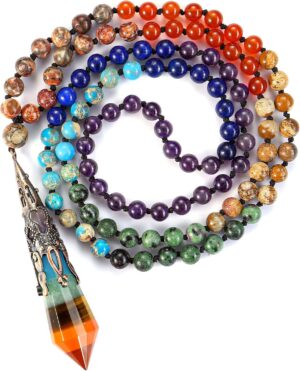 Jovivi 108 Mala Beads Bracelet Real...