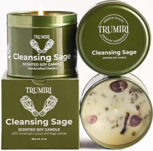 Sage Candle for Cleansing House Neg...