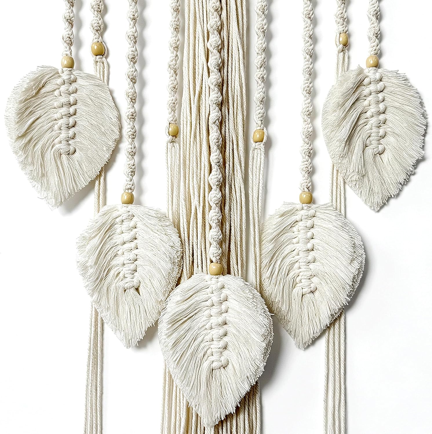 Large Tree of Life Dream Catchers, Macrame Wall Hanging Boho Handmade Woven Dream Catcher Macrame Wall Decor Art for Adults Boys Girls Bedroom Wedding Party Decor, Festival Blessing Gift(Light Beige) - Image 7