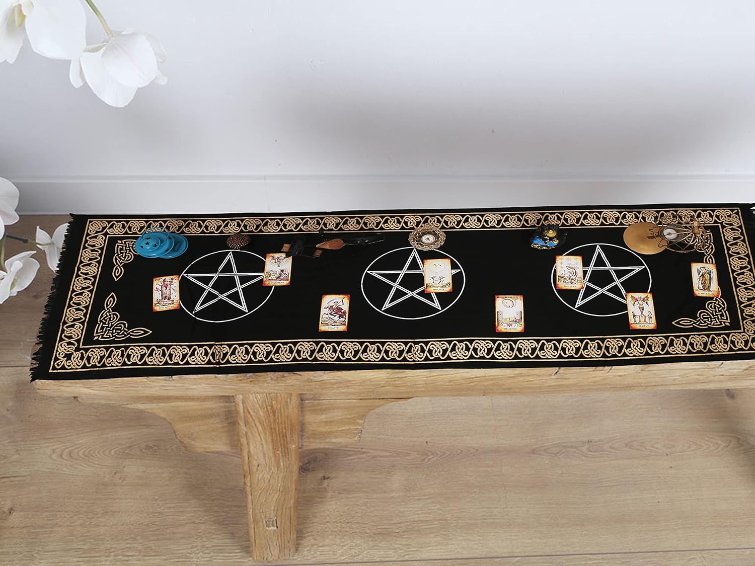 Indian Consigners Altar Cloth Three Pentagram - Image 9