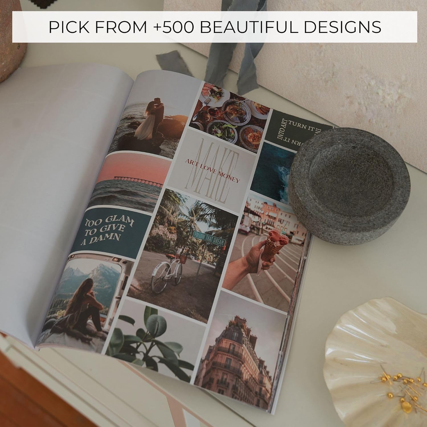 Inspirational Vision Board Kit – Complete Set with Vision Board Book & Felt Board, Motivational Pictures & Quotes to Map Your Goals & Dreams - The Perfect Supplies to Visualize Goal Setting & Success - Image 5