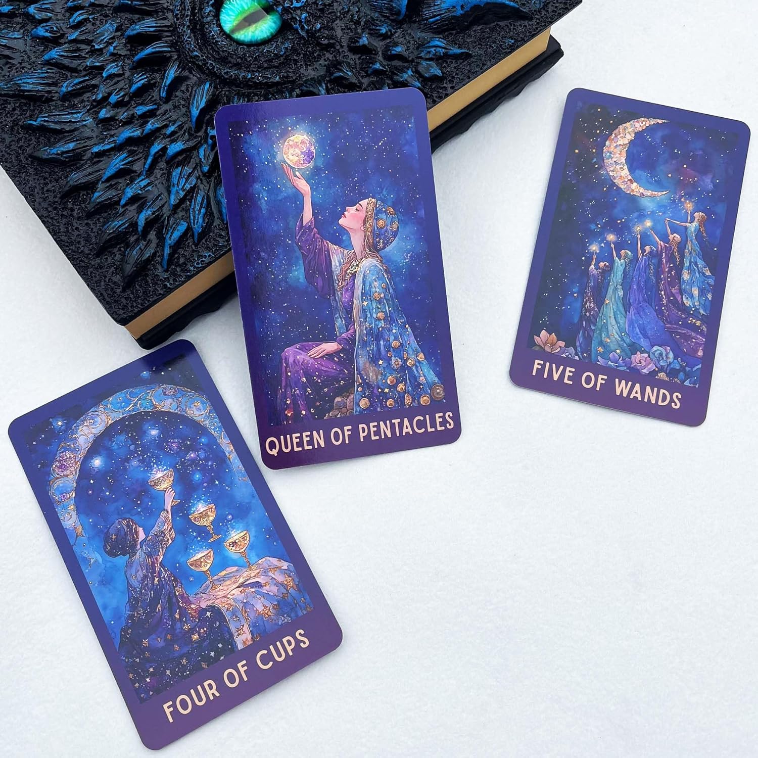 Celestial Tarot Deck Unique, 78 Cosmic Tarot Cards with with Guidebook, Modern Witch Tarot for Beginners and Experienced Readers, Divination and Spiritual Divination Tool - Image 4