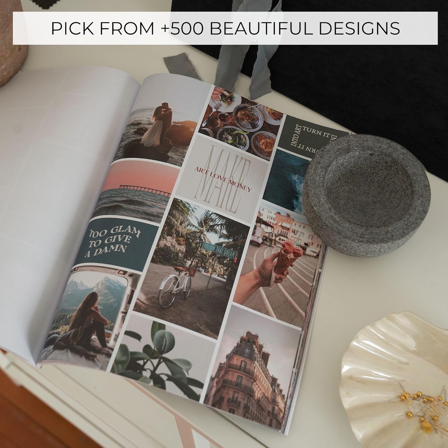 Inspirational Vision Board Kit – Complete Set with Vision Board Book & Felt Board, Motivational Pictures & Quotes to Map Your Goals & Dreams - The Perfect Supplies to Visualize Goal Setting & Success - Image 5