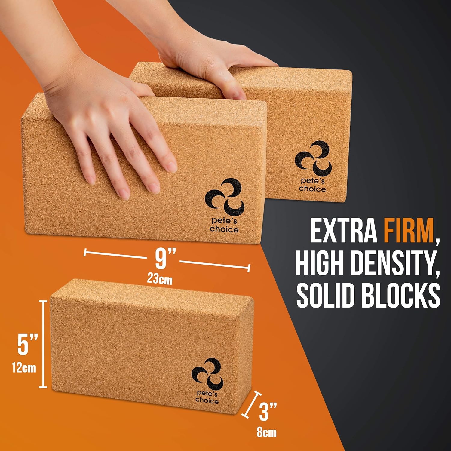 Deluxe Cork Yoga Wheel Set - Cork Wheel + 2 Blocks + Strap + Exercise Guide. Extra Firm Bricks. Better Support, Natural and Eco-Friendly. Home Exercise Kit. Ideal for Women Yogis. - Image 4