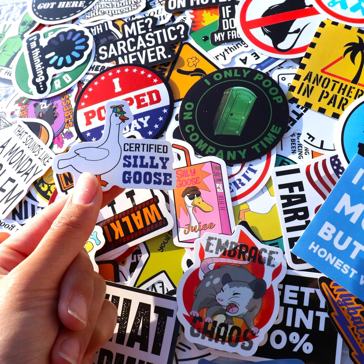 200 Pcs Funny Stickers for Adults (Dirty) by Puraesla - Meme Water Bottles Sticker Pack Waterproof Cool Accesory for Laptop, Hard Hats, Sarcastic, Scrapbooking Decals - Image 2