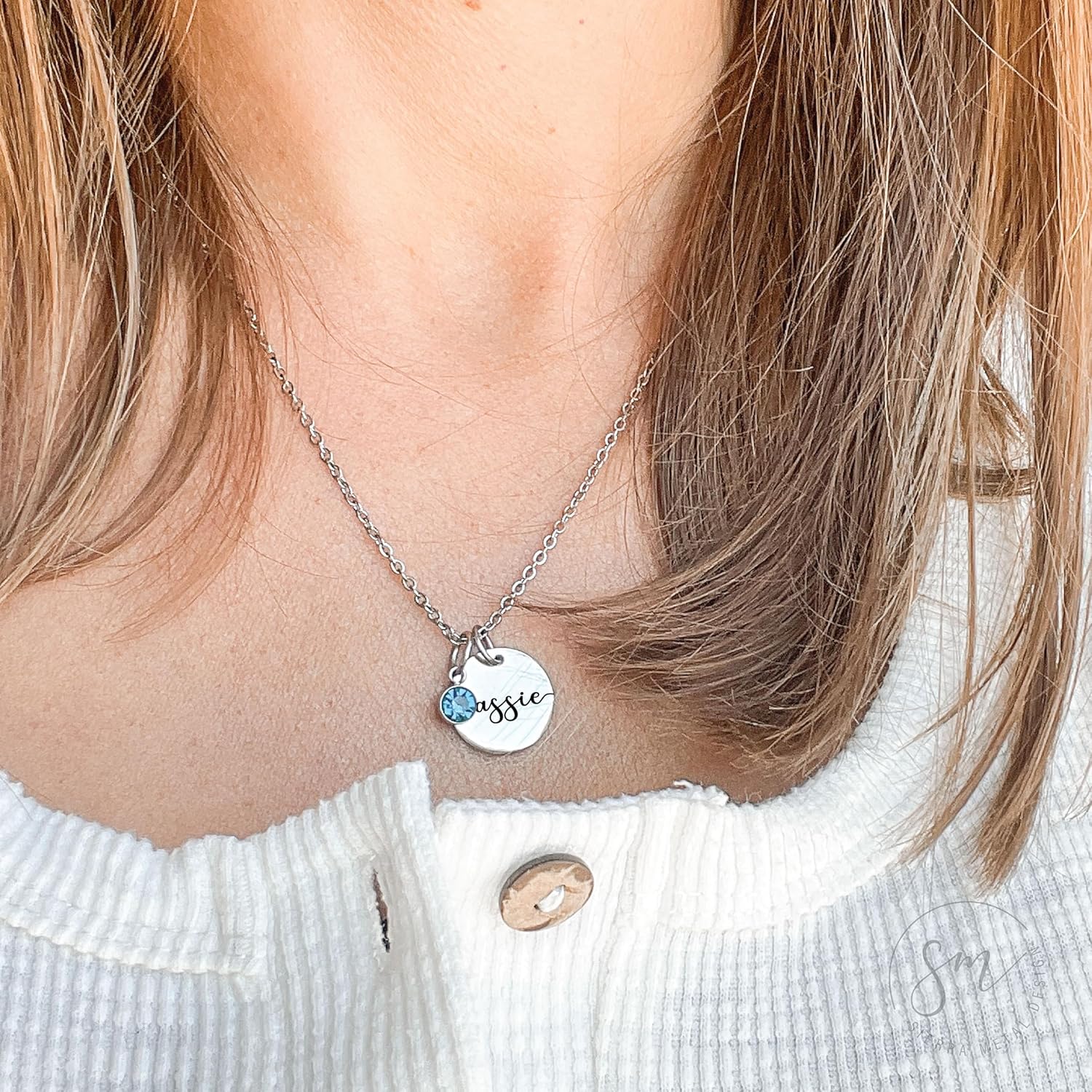 Personalized Birthstone Necklace | Custom Name Necklace | Girlfriend Gift | Friend Necklace for Women | Kinsley Birthstone Necklace Custom KINSLEY-BS-DISC - Image 2
