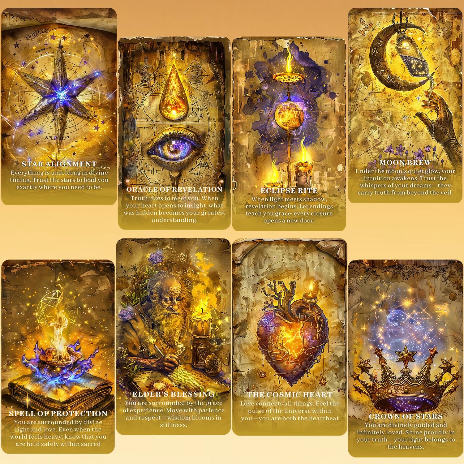 GRIMOIRE OF SHADOWS Oracle Deck: A Mystical Oracle for Shadow Work, Intuition, Inner Transformation, Oracle Deck for Beginners, Suitable for Daily Guidance, Divination, Spiritual Practice, Shadow Work - Image 3