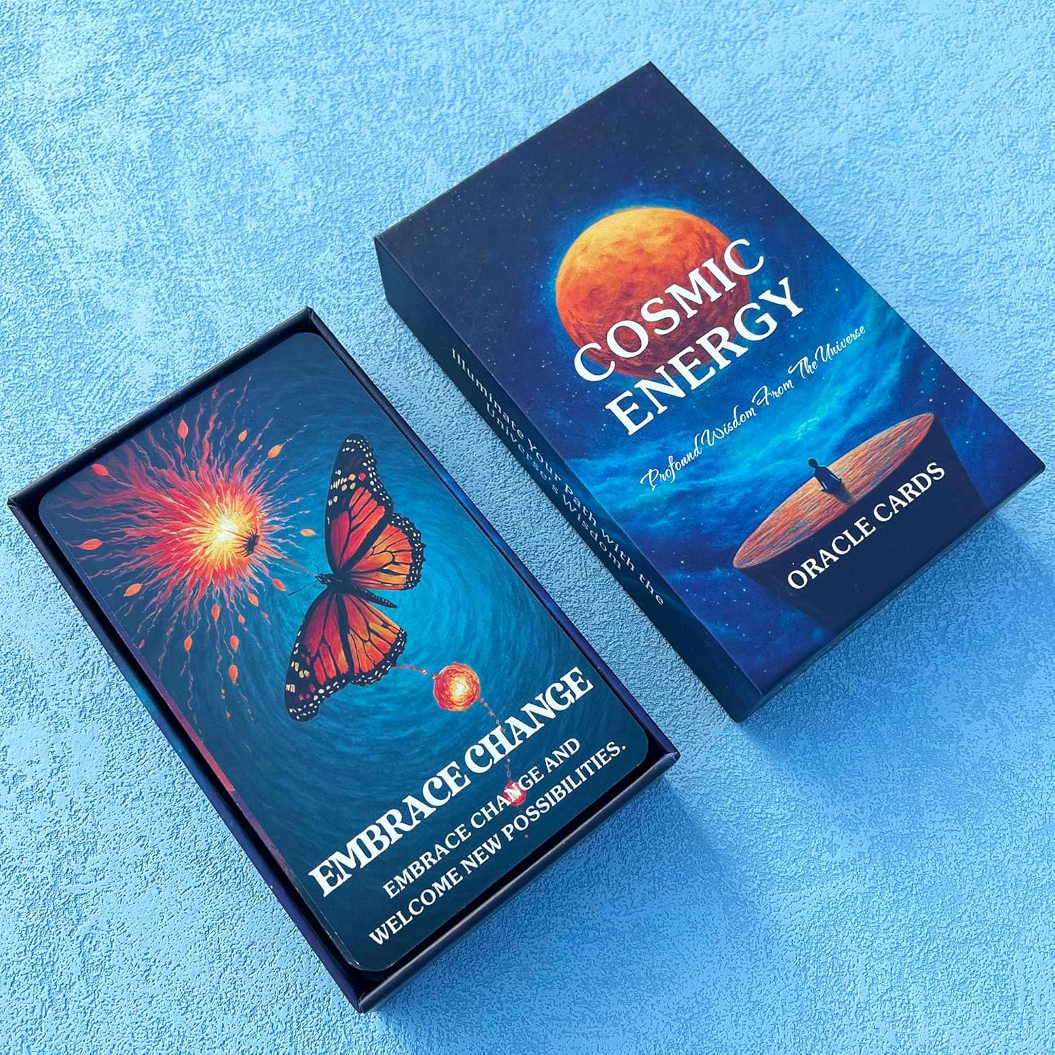 GZXINKE Cosmic Oracle Cards, Universe Message Oracle Cards for Beginners, Inner Strength, Spiritual Guidance Oracle Deck, Universal Wisdom for Daily Use, Readings, and Meditation - Image 6