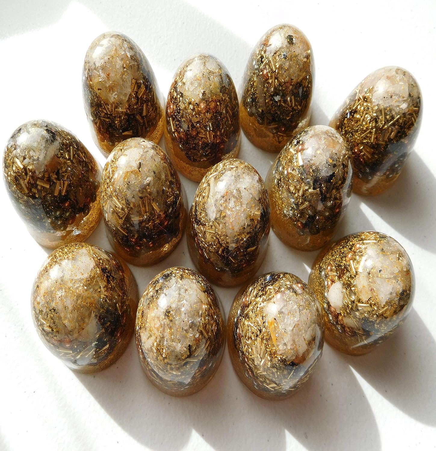 Prosperity 24K Gold Power Dome Tower Buster Crystal Orgone Generator Energy Accumulator 7.83/432/528Hz OM Chant Advance Harmonics Many Beautiful Ingredients! - Image 6