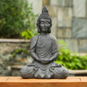 LuxenHome Large Buddha Statue Outdo...