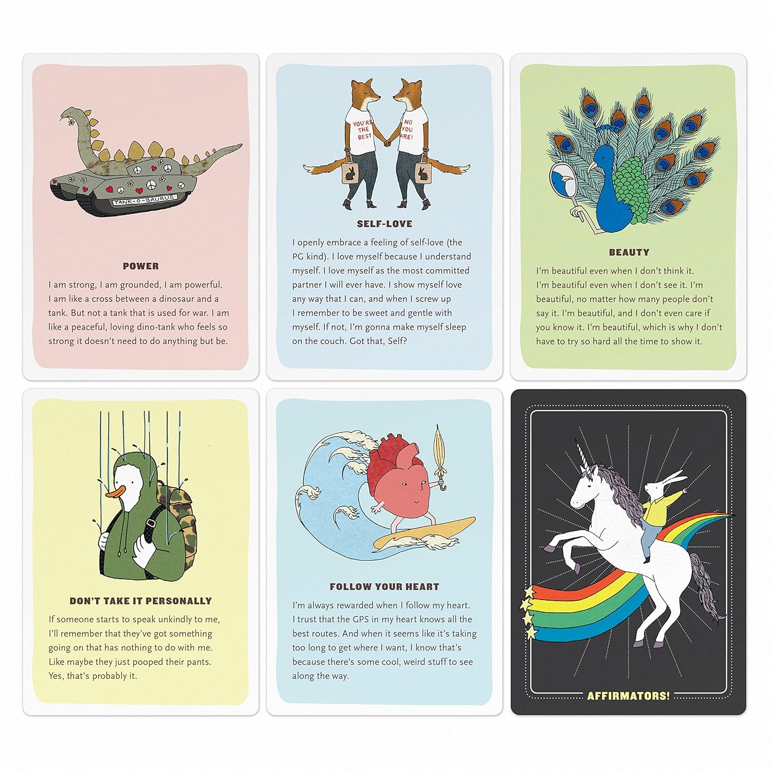Affirmators! Original: 50 Affirmation Cards Deck For You Help Yourself without The Self-Helpy-Ness (50 Cards) - Image 2