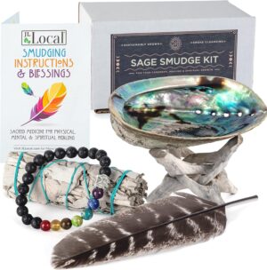 White Sage Smudging Kit Smudge Stic...