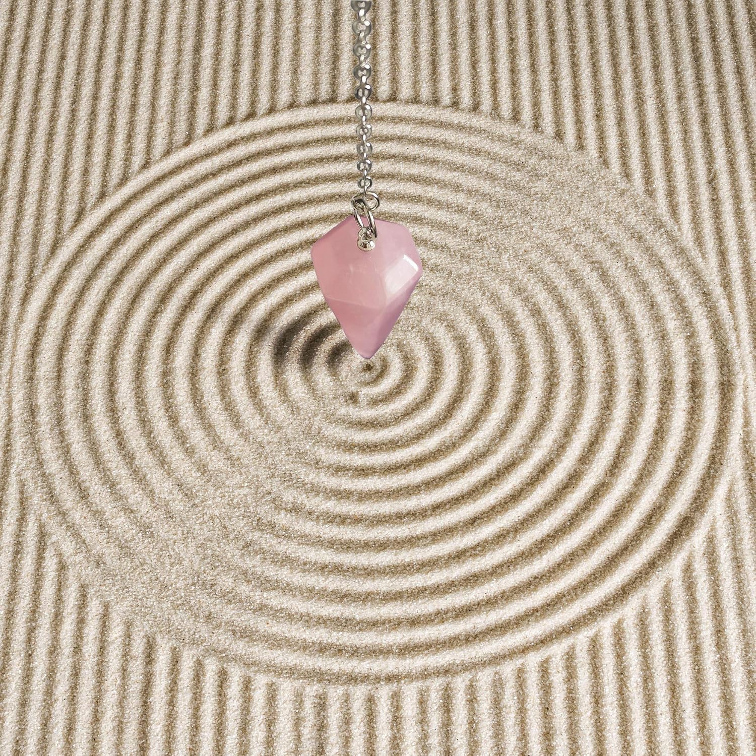 Polar Jade Pendulum Made of Natural Gemstone Crystals for Dowsing Divination Chakra Reiki. Pointed with Chain and Jewelry Pouch - Image 5
