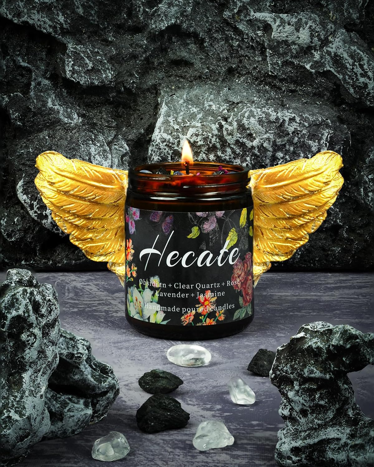 Hecate Scented Candle, Altar, Lavender Devotional Candle, Incense, Meditation, Rituals, Large Votive. (Hecate) - Image 3