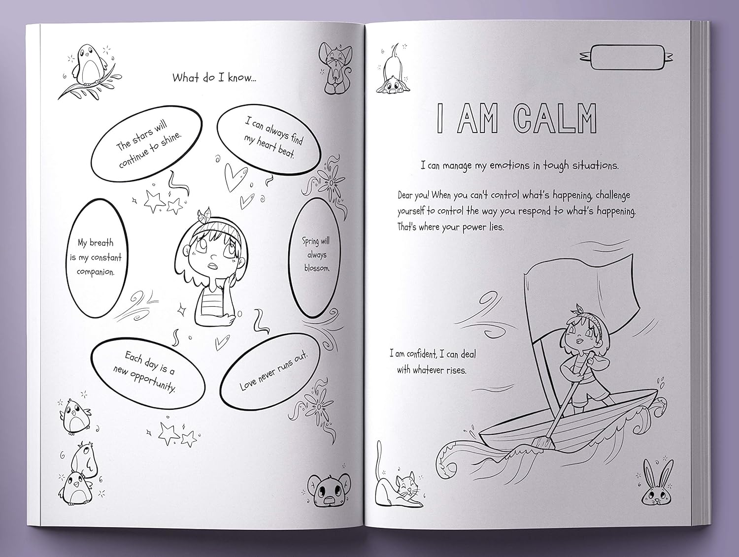 Mindful Affirmations and Activities: A Kid’s guide with 50 Positive Mantras and Activities to Manage Emotions, Grow Mindful, Strong and Confident (Hey Girl!) - Image 9
