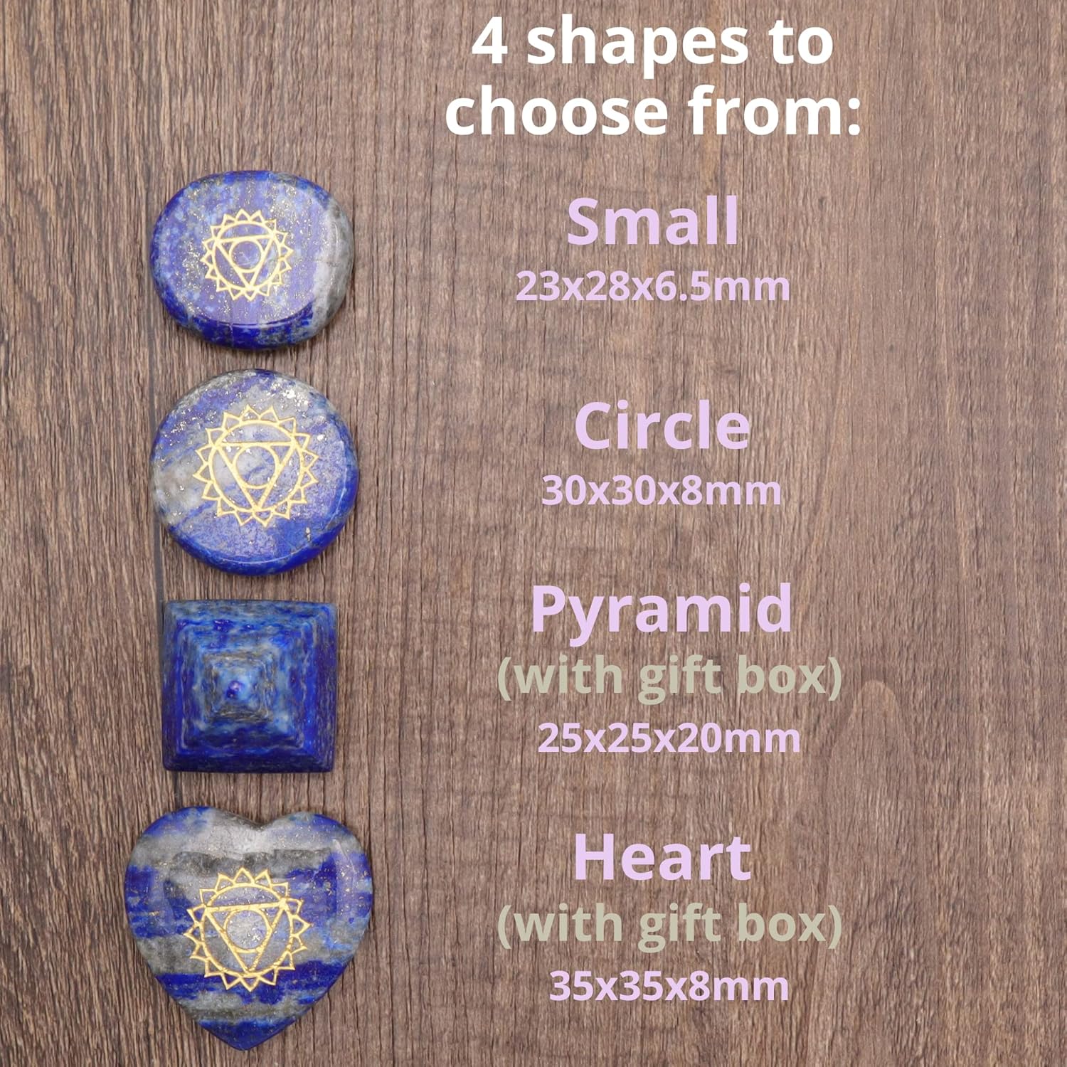NatureWonders All Natural Chakra Stone Set with Information Brochure & Travel Pouch - Healing Crystals, Polished Palm Stone, Meditation, Reiki, Energy - Image 6