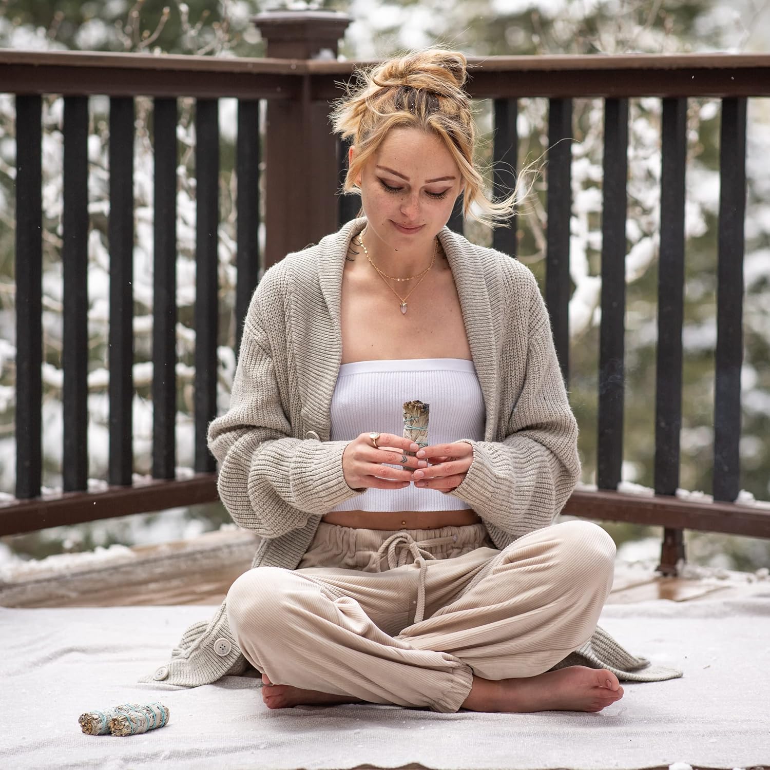 Origins Smudging Kit - 2 White Sage Smudge Stick + Abalone Shell Bowl | Sustainably Sourced Healing Incense for Home Cleansing, Protection, Meditation, Positive Energy | Sustainably Sourced, Healing Incense, Home Cleansing, Protection & Meditation, Positive Energy - Image 3
