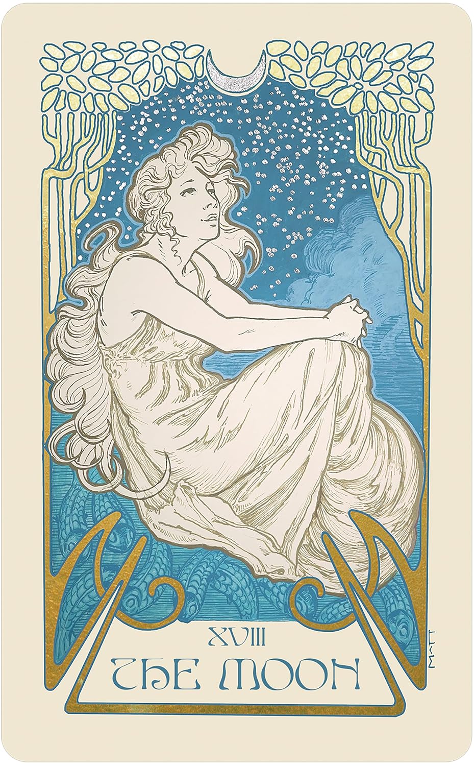 Ethereal Visions Illuminated Tarot Deck: Elegant 80-Card Art Nouveau Tarot Deck with Gold Foil, Full-Color 140-Page Guidebook, Hand-Drawn Illustrations – Ideal for Beginners & Collectors - Image 5