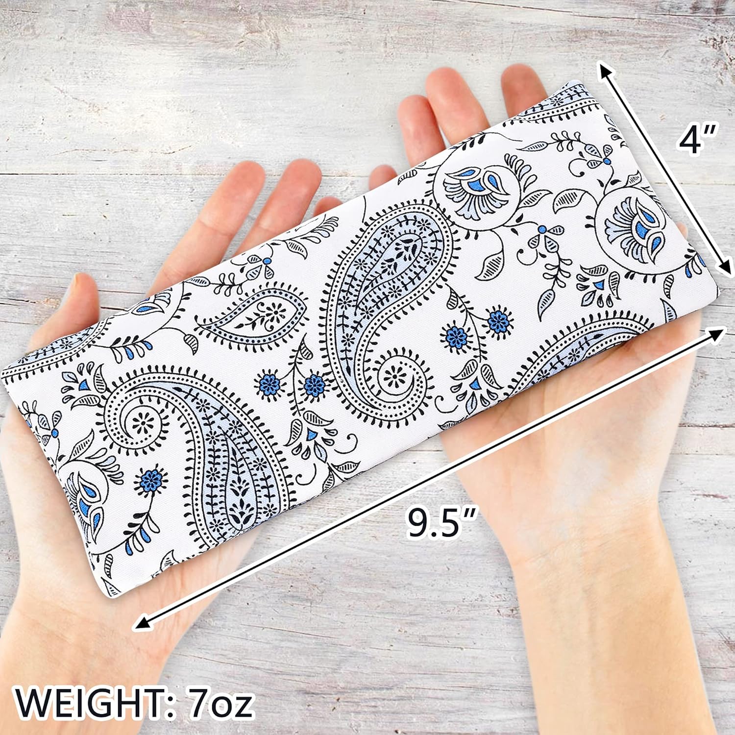 Lavender Eye Pillow for Relaxation, Yoga, Sleep – Weighted Eye Mask for Headache, Sinus, Aromatherapy Moist Heat Compress, Meditation Accessory, Relaxation Gift for Women (Purple) - Image 9