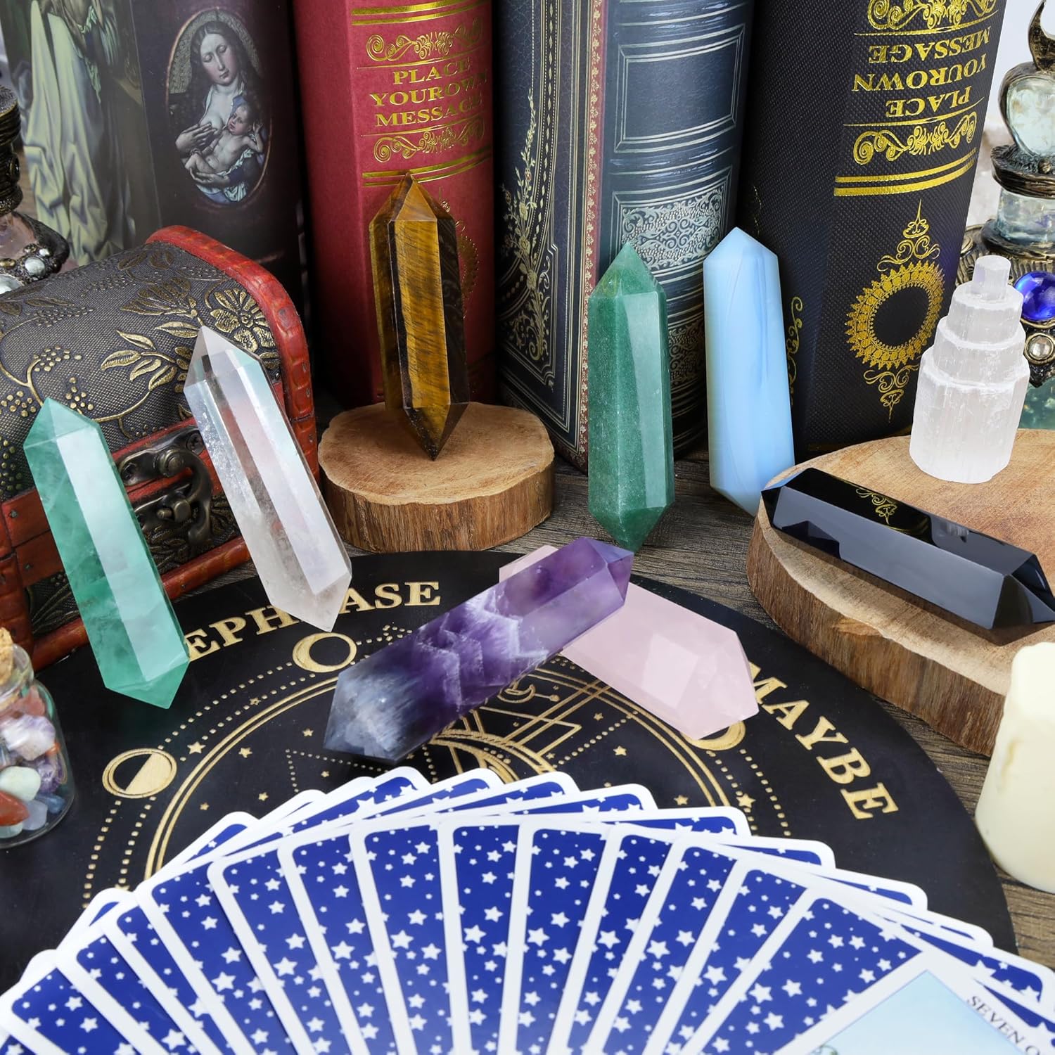 YATOJUZI 3.5" Clear Quartz Crystals Wand Natural Crystals and Healing Stones Large Clear Quartz Crystal Hexagonal Points Crystal Gifts for Women Meditation Divination Reiki Energy 1PCS - Image 5