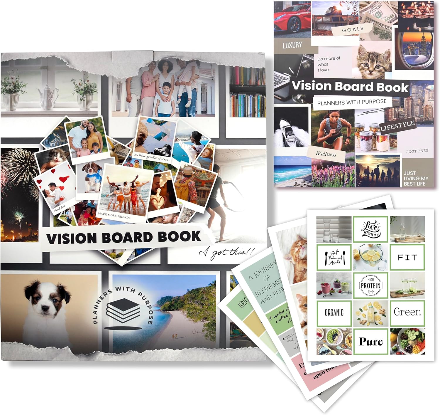 Planners with Purpose Vision Board Book 1,200+ Vision Board Images & Quotes - Goal Setting Vision Journal for Manifestation, Motivation & Lifestyle Inspiration - Law of Attraction Collage Supplies Kit - Image 6