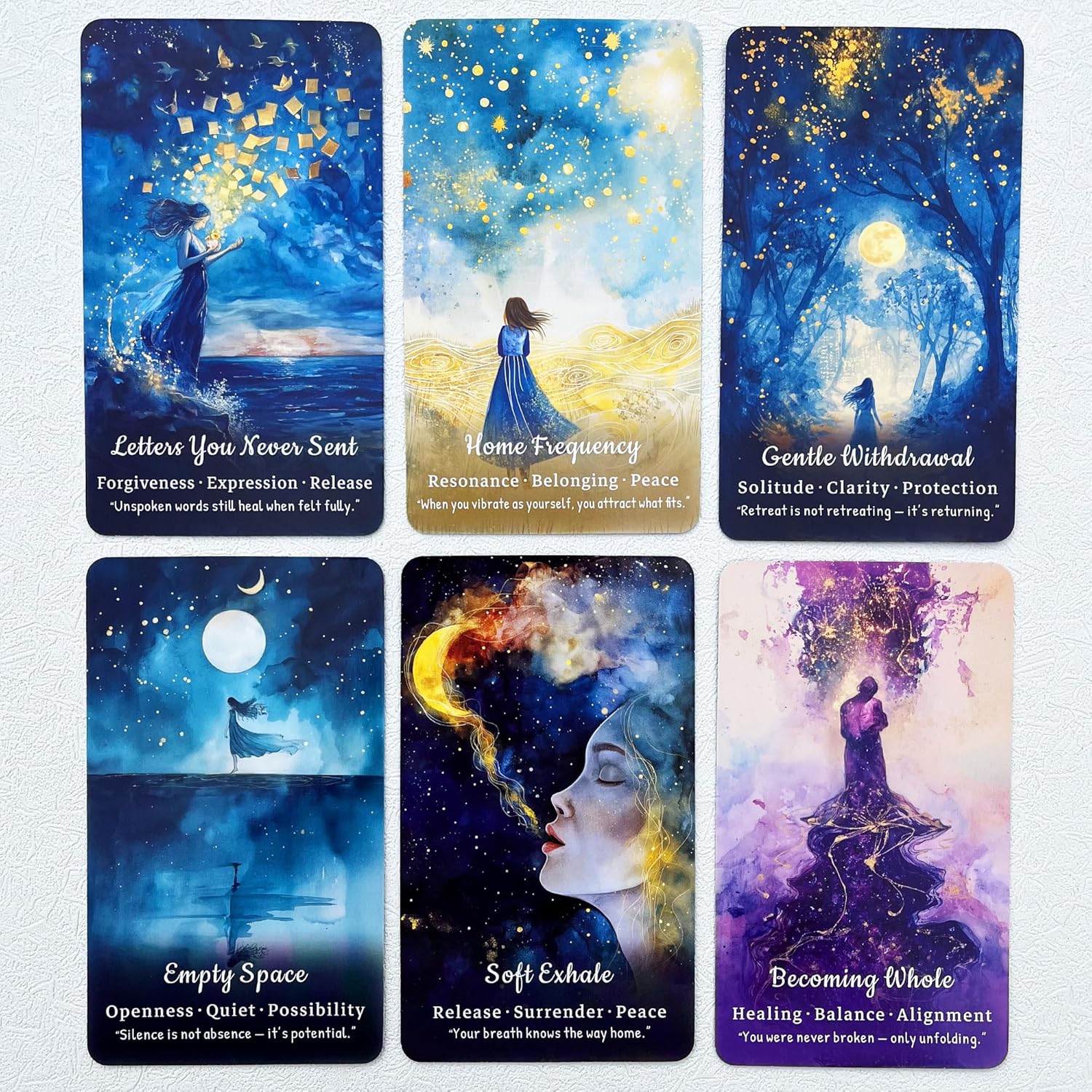 GZXINKE Oracle Cards Deck 54 Cards for Beginners, Return to the Self Oracle, Inner Healing and Stillness Oracle Cards for Self Reflection, Intuition, Meditation, Mindfulness and Spiritual Growth - Image 3