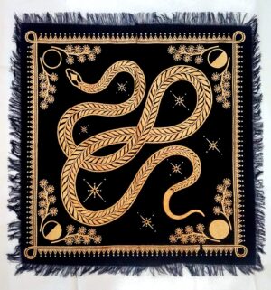 INDACORIFY Golden Snake Altar Table...