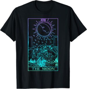 The Moon Tarot Card Rider Waite Wit...