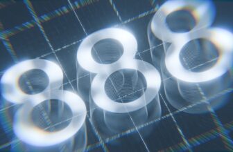 A serene background with repeating number patterns like 111, 444, and 12:12 subtly integrated into the design, symbolizing guidance and reflection.